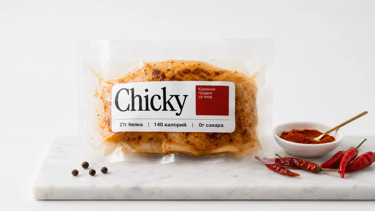 Chicky — Паприка Чили. Куриная грудка су-вид в вакуумной упаковке
